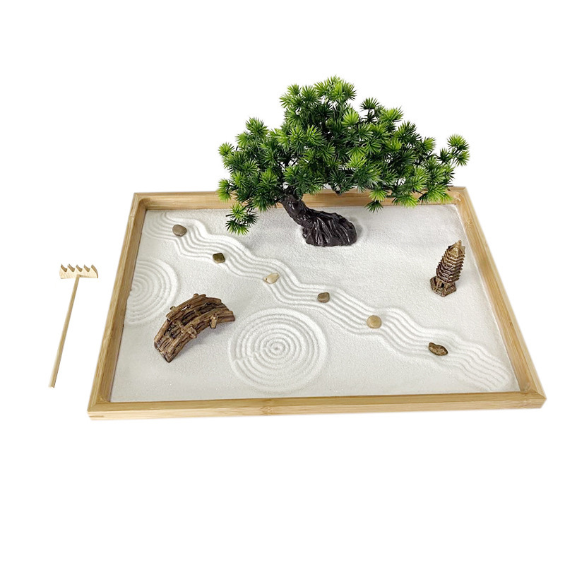 Bonsai Zen Garden Kit - Giardino Zen giapponese per scrivania con