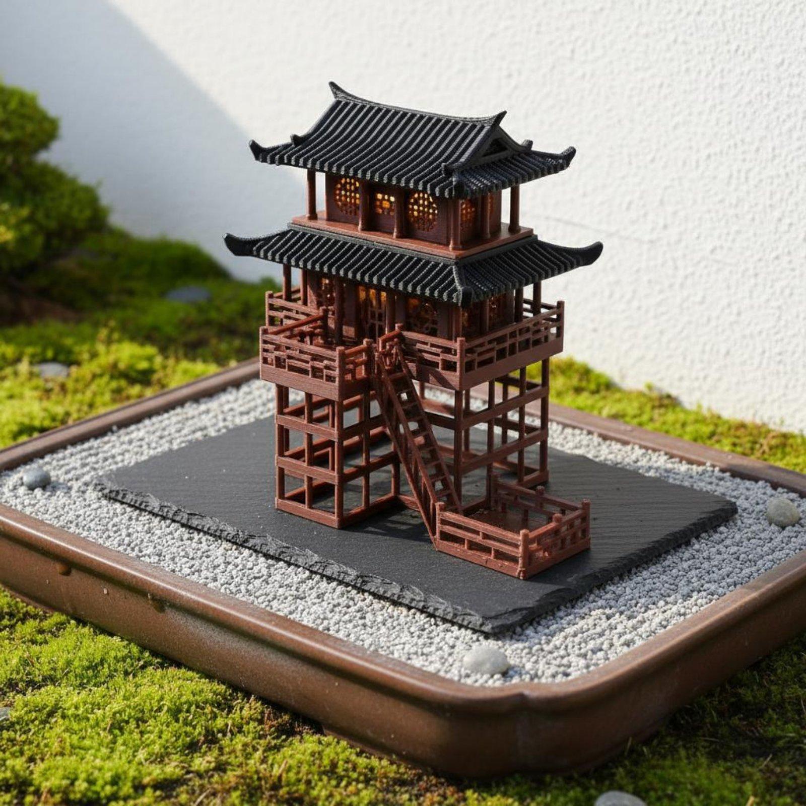 Bonsai Gardening - Pagoda in Plastica per Bonsai da