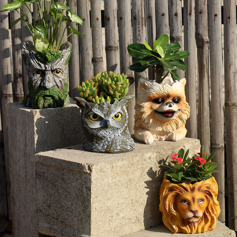 3D testa di animale vaso figur - Bonsai Garden Nursery recensione e prezzo